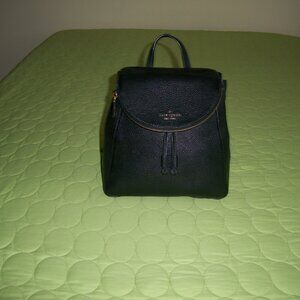 Kate Spade Leila Black Pebbled Leather Backpack/Purse